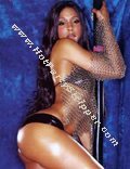 mixed black girl and indian on a pole