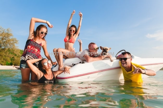 party on the ocean